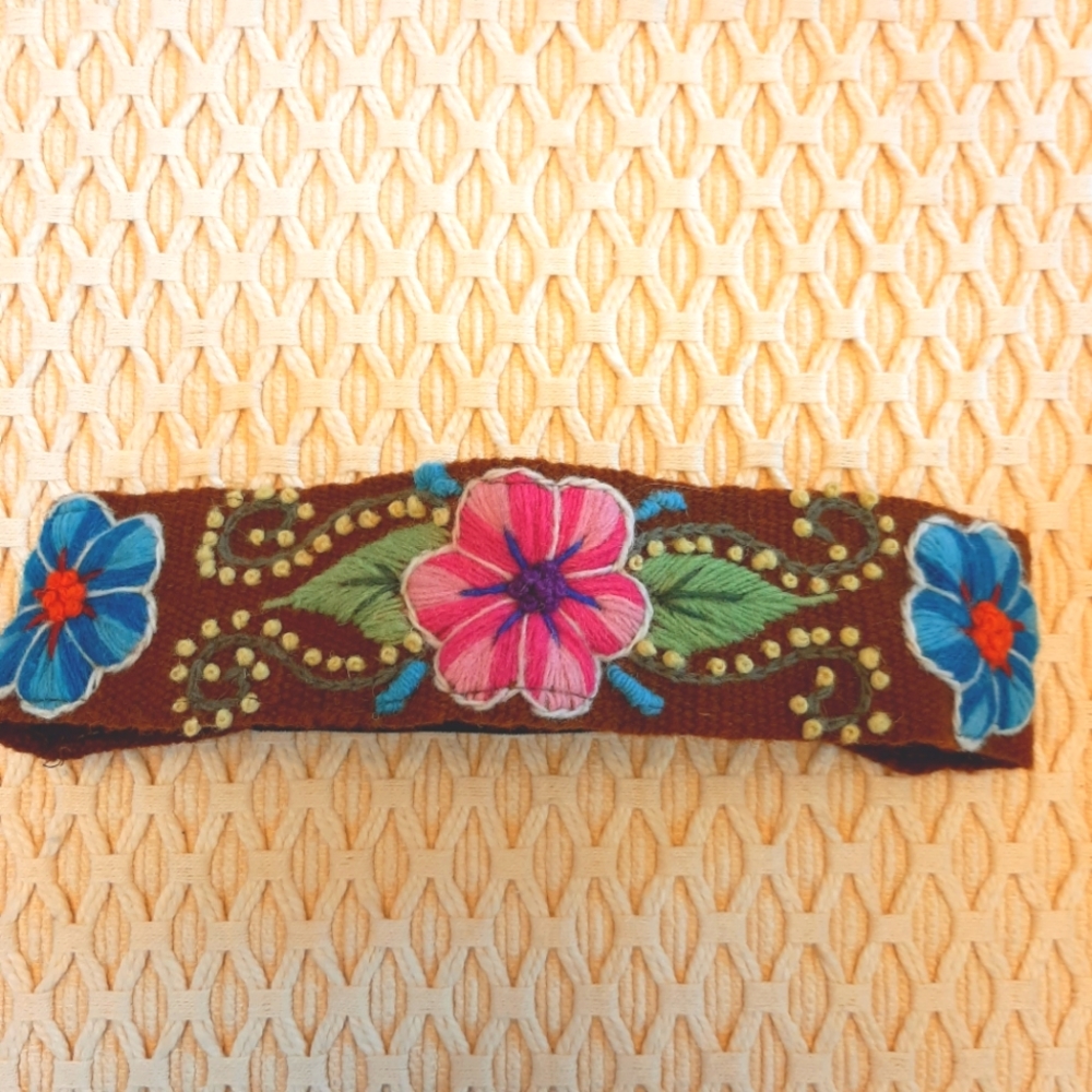 Embroidered Handmade Headband From Peru